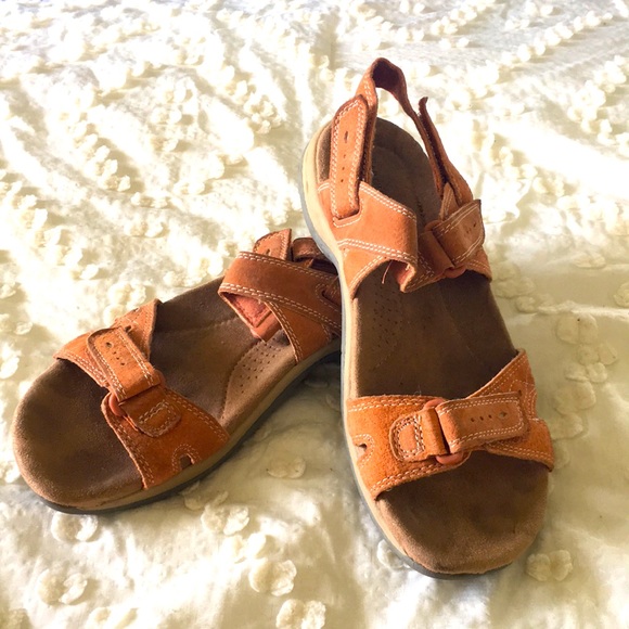 Earth Origins Shoes - Earth Origins Leather Velcro Walking Sandals